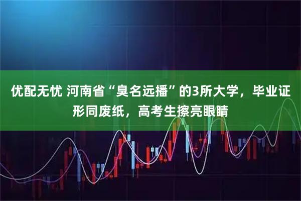 优配无忧 河南省“臭名远播”的3所大学，毕业证形同废纸，高考生擦亮眼睛