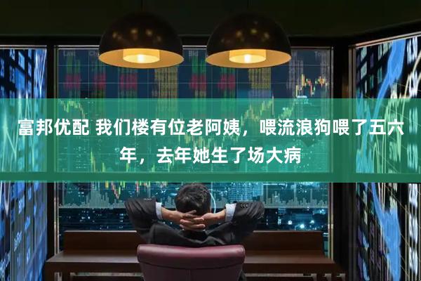 富邦优配 我们楼有位老阿姨，喂流浪狗喂了五六年，去年她生了场大病